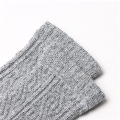 Носки женские, цвет светло-серый меланж, размер 23-25
